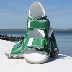 Emel Green Leather Sandals E1560-6