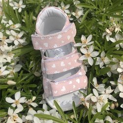 Emel Pink Suede Sandals E2380